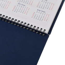 Планинг датированный 2026 год Attache Сиам искусственная кожа 340х130 мм 57 листов синий