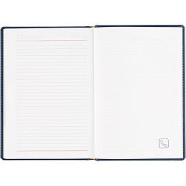 Ежедневник датированный 2026 Attache А5, 180л, 143х210мм, Сиам, синий