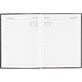 Ежедневник датированный 2026 год Attache Каньон искусственная кожа А4 176 листов чёрный