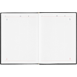 Ежедневник датированный 2026 год Attache Каньон искусственная кожа А4 176 листов чёрный