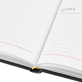 Ежедневник датированный 2026 год Attache Каньон искусственная кожа А4 176 листов чёрный