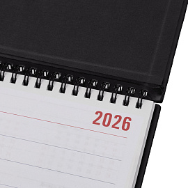 Планинг датированный 2026 год Attache Каньон искусственная кожа 405х145 мм 57 листов чёрный