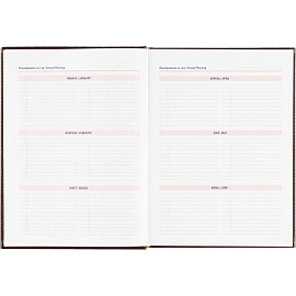 Ежедневник датированный 2026 АТТАСНЕ А4, 176л, 200х270мм, Каньон бордовый