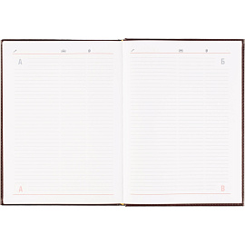 Ежедневник датированный 2026 АТТАСНЕ А4, 176л, 200х270мм, Каньон бордовый