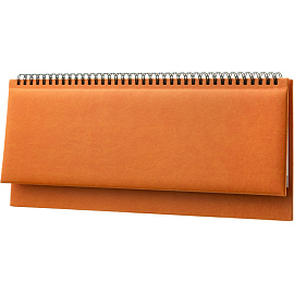 Планинг датированный 2026 год Attache Сиам искусственная кожа 340х130 мм 57 листов оранжевый