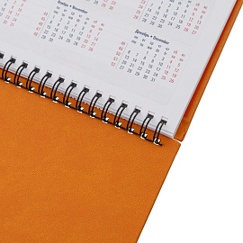Планинг датированный 2026 год Attache Сиам искусственная кожа 340х130 мм 57 листов оранжевый