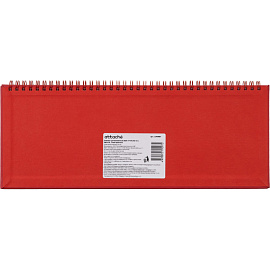 Планинг датированный 2026 год Attache Сиам искусственная кожа 340х130 мм 55 листов красный