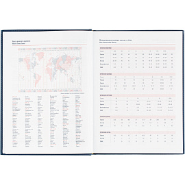 Ежедневник датированный 2026 год Attache Сиам искусственная кожа А4 176 листов синий