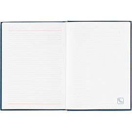 Ежедневник датированный 2026 год Attache Сиам искусственная кожа А4 176 листов синий