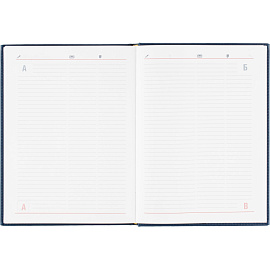 Ежедневник датированный 2026 год Attache Сиам искусственная кожа А4 176 листов синий