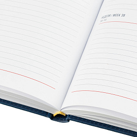 Ежедневник датированный 2026 год Attache Сиам искусственная кожа А4 176 листов синий