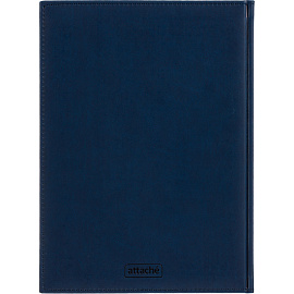 Ежедневник датированный 2026 год Attache Сиам искусственная кожа А4 176 листов синий