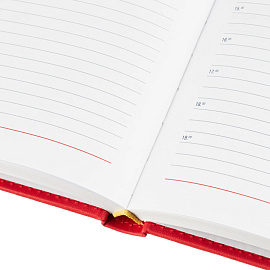 Ежедневник датированный 2026 АТТАСНЕ А4, 176л, 200х270мм, Сиам красный