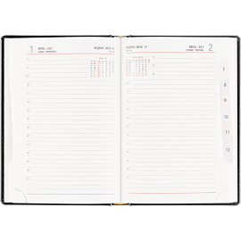 Ежедневник датированный 2026 год Attache Каньон искусственная кожа А5 180 листов чёрный