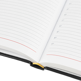 Ежедневник датированный 2026 год Attache Каньон искусственная кожа А5 180 листов чёрный