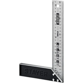 Угольник столярный Stayer Professional 250 мм алюминиевый/стальной (3431-25_z02)