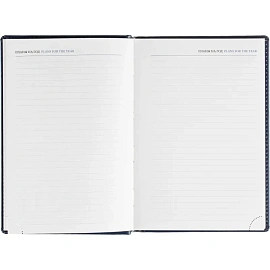 Ежедневник датированный 2026, синий, А5, 148x218 мм, 352 стр,АТТАСНЕ Agenda