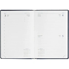 Ежедневник датированный 2026, синий, А5, 148x218 мм, 352 стр,АТТАСНЕ Agenda