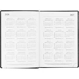 Ежедневник датированный 2026, черн, А5, 148x218 мм, 352 стр,АТТАСНЕ Agenda фото Ежедневник датированный 2026, черн, А5, 148x218 мм, 352 стр,АТТАСНЕ Agenda