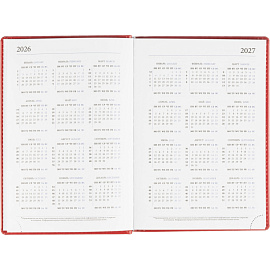 Ежедневник датированный 2026, красн, А5, 148x218 мм, 352 стр,АТТАСНЕ Agenda фото Ежедневник датированный 2026, красн, А5, 148x218 мм, 352 стр,АТТАСНЕ Agenda
