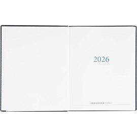 Еженедельник датированный 2026 год Attache Agenda искусственная кожа А4 80 листов синий