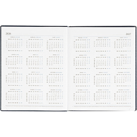 Еженедельник датированный 2026 год Attache Agenda искусственная кожа А4 80 листов синий