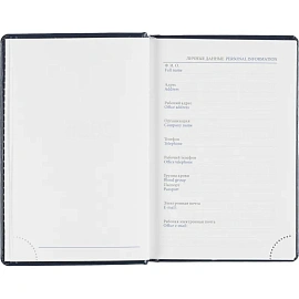 Ежедневник датированный 2026, синий,А6, 100х150 мм,336 стр,Agenda фото Ежедневник датированный 2026, синий,А6, 100х150 мм,336 стр,Agenda