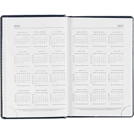 Ежедневник датированный 2026, синий,А6, 100х150 мм,336 стр,Agenda фото Ежедневник датированный 2026, синий,А6, 100х150 мм,336 стр,Agenda