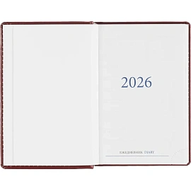 Ежедневник датированный 2026, бордо,А6, 100х150 мм,336 стр,Agenda фото Ежедневник датированный 2026, бордо,А6, 100х150 мм,336 стр,Agenda