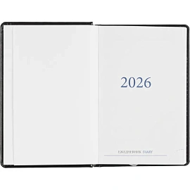 Ежедневник датированный 2026, черный,А6, 100х150 мм,336 стр,Agenda фото Ежедневник датированный 2026, черный,А6, 100х150 мм,336 стр,Agenda