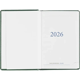 Ежедневник датированный 2026 год Attache Agenda искусственная кожа А6 168 листов зелёный фото Ежедневник датированный 2026 год Attache Agenda искусственная кожа А6 168 листов зелёный