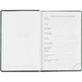 Ежедневник датированный 2026 год Attache Agenda искусственная кожа А6 168 листов зелёный фото Ежедневник датированный 2026 год Attache Agenda искусственная кожа А6 168 листов зелёный