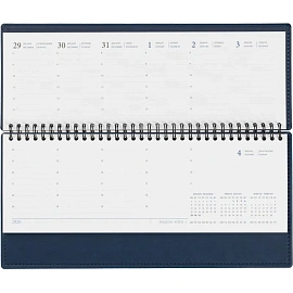 Планинг датированный 2026 год Attache Вива искусственная кожа 303х150 мм 60 листов синий