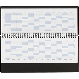 Планинг датированный 2026 год Attache Вива искусственная кожа 303х150 мм 60 листов чёрный