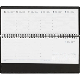 Планинг датированный 2026 год Attache Вива искусственная кожа 303х150 мм 60 листов чёрный