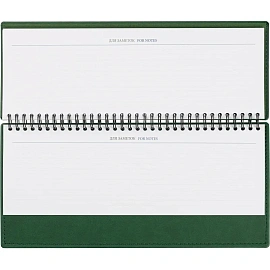 Планинг датированный 2026, зеленый 303х150 мм, 120 стр,АТТАСНЕ Вива