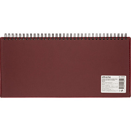 Планинг датированный 2026, бордо, 303х150 мм, 120стр, АТТАСНЕ Agenda