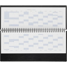 Планинг датированный 2026 год Attache Agenda искусственная кожа 303х150 мм 60 листов чёрный