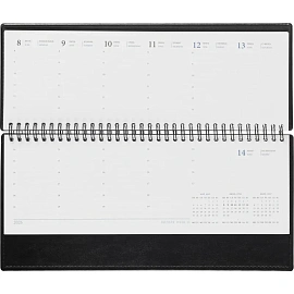 Планинг датированный 2026 год Attache Agenda искусственная кожа 303х150 мм 60 листов чёрный