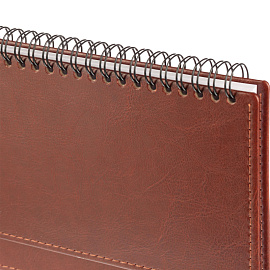 Планинг датированный 2026 год Attache Agenda искусственная кожа 303х150 мм 60 листов коричневый