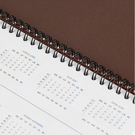 Планинг датированный 2026 год Attache Agenda искусственная кожа 303х150 мм 60 листов коричневый