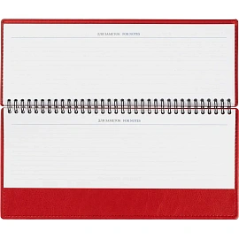 Планинг датированный 2026 год Attache Agenda искусственная кожа 303х150 мм 60 листов красный