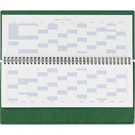 Планинг датированный 2026 год Attache Agenda искусственная кожа 303х150 мм 60 листов зелёный