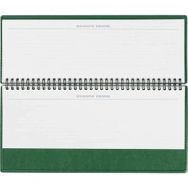 Планинг датированный 2026 год Attache Agenda искусственная кожа 303х150 мм 60 листов зелёный