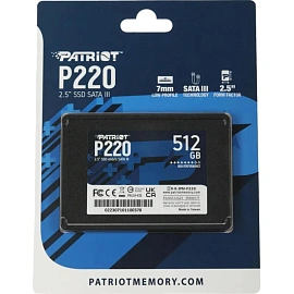 SSD накопитель Patriot Memory P220S512G25 512 ГБ