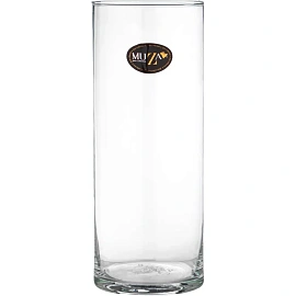Ваза для цветов Muza Cylinder прозрачная (высота 30 см)