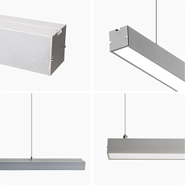 Светильник линейный светодиодный Apeyron 24Вт 1800Лм 4000К IP40 потолочный подвесной опал (14-25)