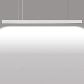 Светильник светодиодный линейный, подвесной, 40Вт, 4000К, IP40, серебро