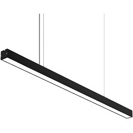 Светильник светодиодный линейный, подвесной, 40Вт, 4000К, IP40, чёрный