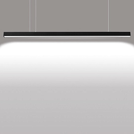 Светильник светодиодный линейный, подвесной, 40Вт, 4000К, IP40, чёрный